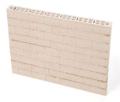 Option mur monté en parpaings ciment du BE-THERM-A