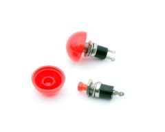 BOUT-BP-R-10 Lot de 10 cabochons ROUGES pour boutons poussoir