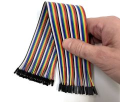 Câbles de liaison 1pt Fem / Fem Multicolore L 15 cm 