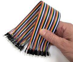 Câbles de liaison 1pt Mâle / Mâle Multicolore L 20 
cm 