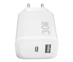 Chargeur secteur double prise pour USB-A et USB-C