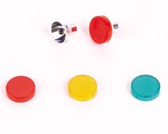 Lentille rouge adaptée pour réflecteur 12 mm