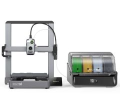 CRE-HI-COMBO, imprimante 3D Creality Hi Combo avec CFS (module de gestion 4 filaments) pour impressions multicolores, vue 1.