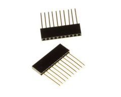 Fiche verticale femelle 10 points pas 2.54mm à wrapper par 2pcs