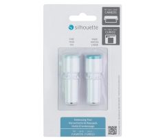 Outils d'embossage pour plotters Cameo 5 et PRO MK-II - Silhouette, vue du pack de 2 outils : pointe fine, pointe large