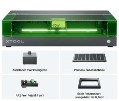 MB-P1030524 Pack xTool S1 Dark Deluxe 40W, l'ensemble du pack