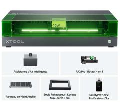 MB-S1-AIO, Pack tout-en-un découpeuse graveuse laser xTool S1 40 W