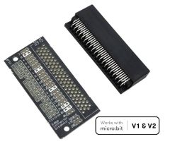 MI-5601 Plaque de prototypage Kitronik pour BBC micro:bit V1 & V2 vue des 2 parties dont le connecteur EDGE