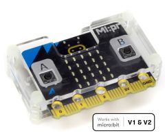 MI-56102 Boitier de protection pour BBC microbit V1 et V2, vue avec carte