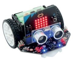 MI-MAQUEEN-L-PACK2, Pack clé en main Robot Maqueen Lite V5 avec carte BBC micro:bit et 3 accus. Vue principale