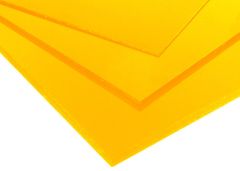 PVCR-3-J-250X500 PVC Rigide JAUNE [3] 250 X 500
