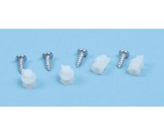 Pack de 4 supports + 4 vis M3,5 x 9,5 mm pour fixation CI en angle