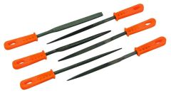 Lot de 6 limes de précision 160 mm 