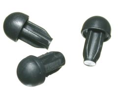 Pied d'appui antidérapant demi rond D 6,5 x H 9,5 - NOIR