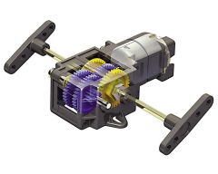 Motoréducteur simple 4 vitesses - en kit