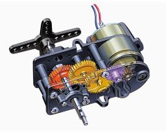 Motoréducteur 4 vitesses à vis sans fin