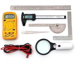 TROUS2-MESURE-A, Coffret-réparabilité-PACK-2 : Lot de 7 outils pour contrôler, mesurer. vue détaillée des outils