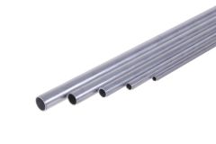 Tube rond Ø12mm x Ø10mm x 1m Aluminum Brossé 