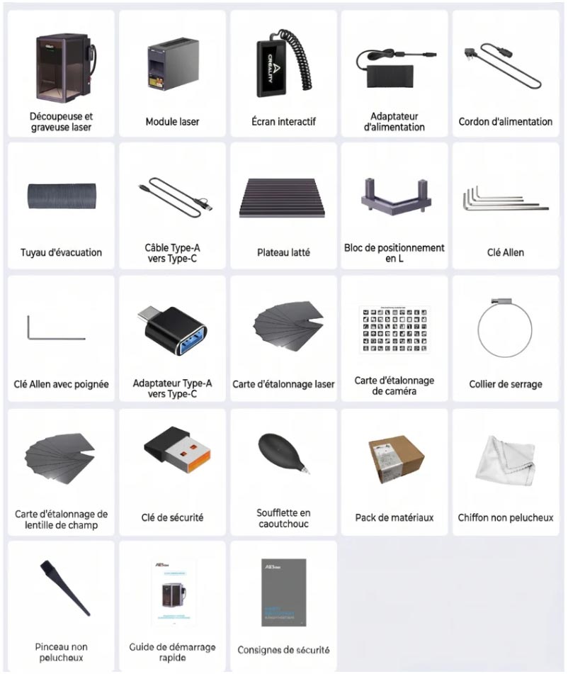 Contenu Creality T1 20 W